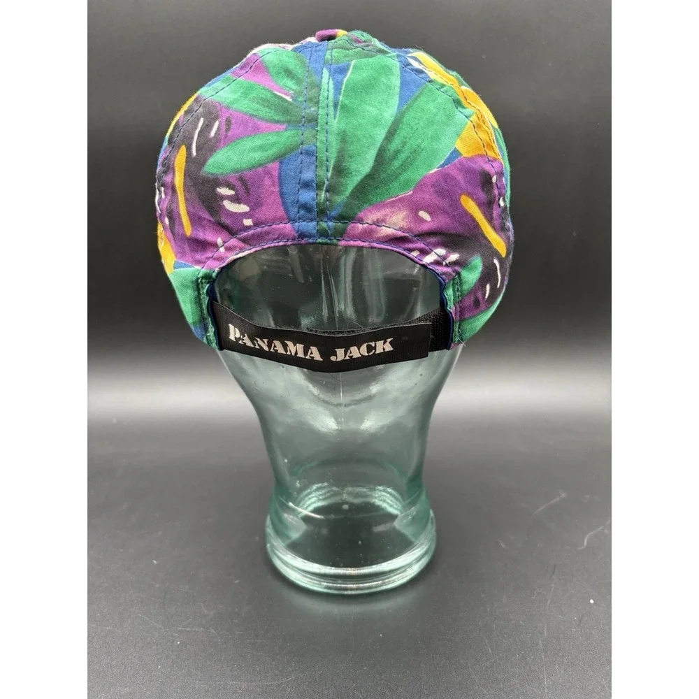 Panama Jack Floral Hat Mens OSFM Multicolor Excellent Tropical Embroidered Cap